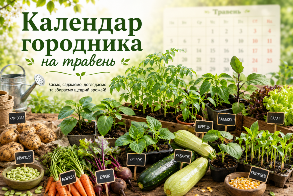 Календар городника на травень